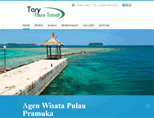 Tablet Screenshot of agenwisatapulaupramuka.com